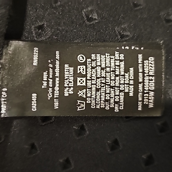 Ted Baker black dress sz M / L - Picture 7 of 12